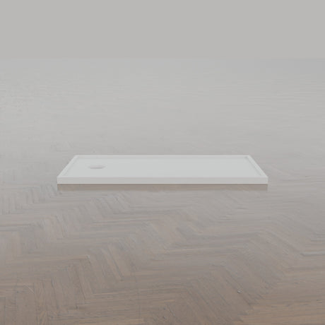 1300 x 700 Rectangular Shower Tray – 45mm Slim Non-Slip — side profile · Omnitub gallery side