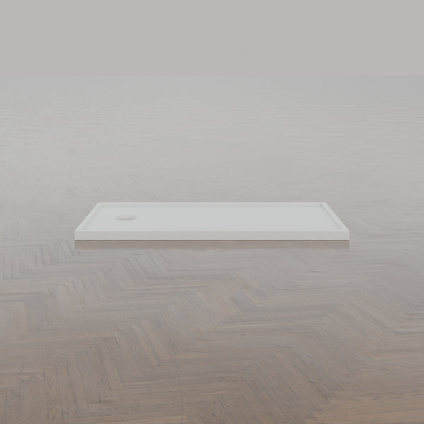 1300 x 700 Rectangular Shower Tray – 45mm Slim Non-Slip — side profile · Omnitub gallery side