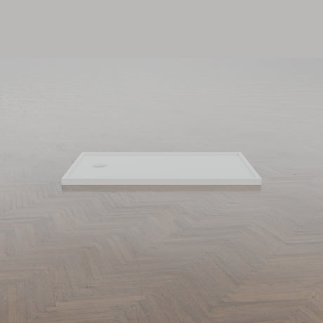 1300 × 900 Rectangular Shower Tray – 45mm Slim Non-Slip — side profile · Omnitub gallery side