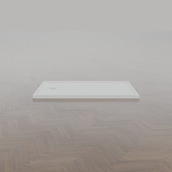 1300 × 900 Rectangular Shower Tray – 45mm Slim Non-Slip — side profile · Omnitub gallery side