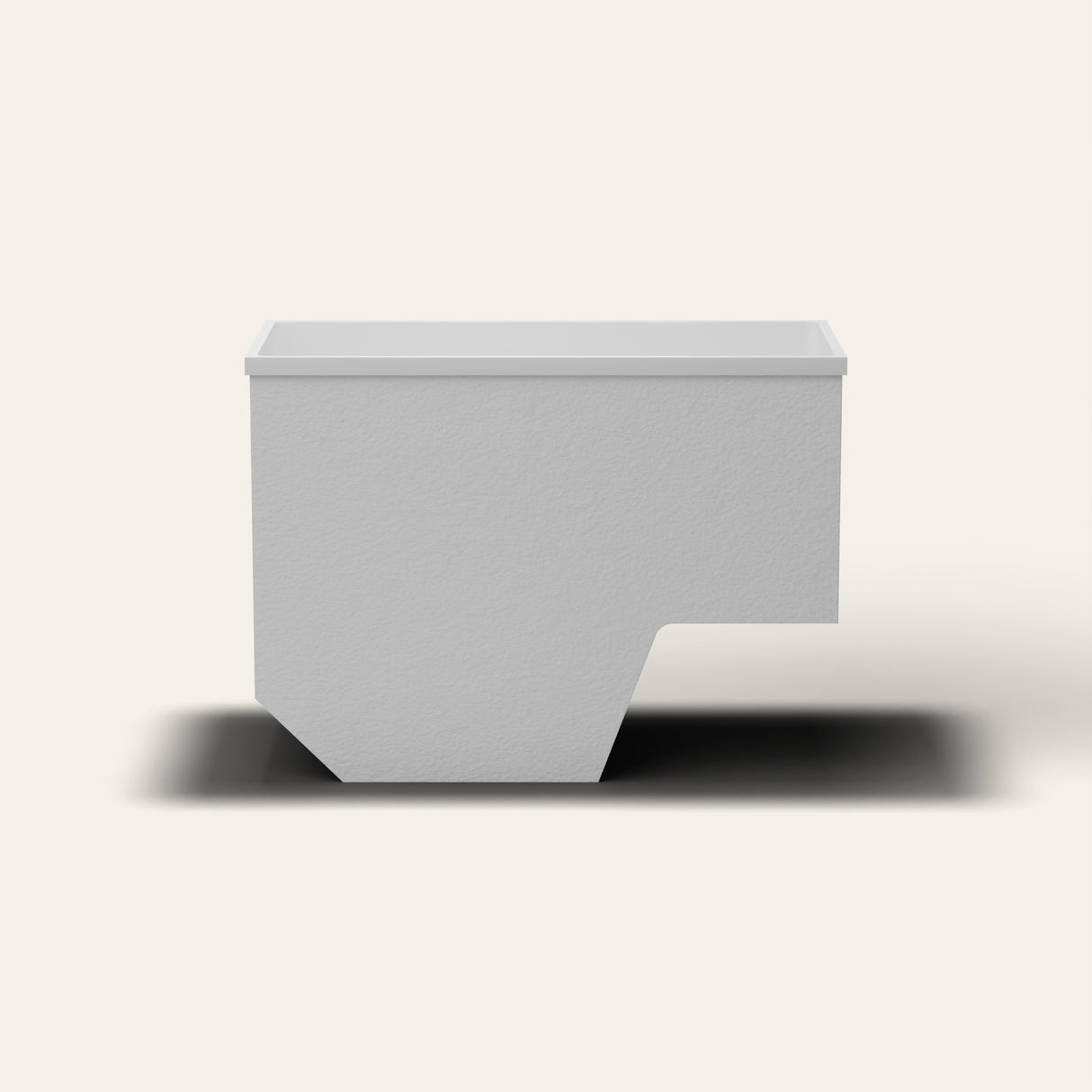 Omnitub 1350 x 700 seated soaking tub front