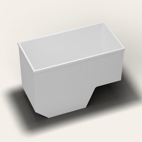 Omnitub 1350 x 700 seated soaking tub heroL