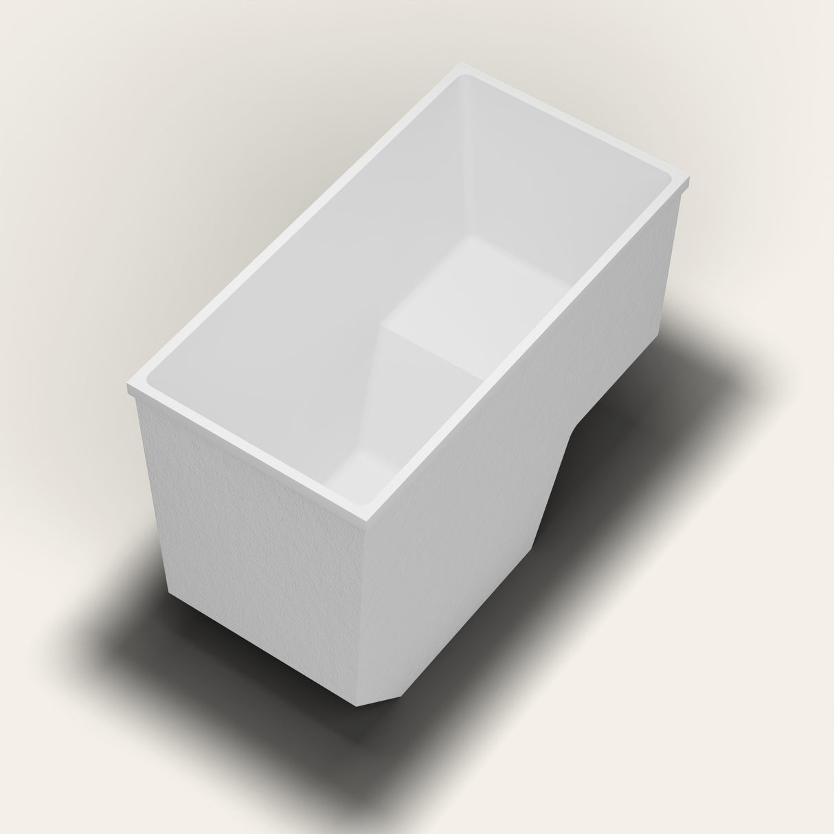 Omnitub 1350 x 700 seated soaking tub in foot