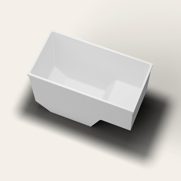 Omnitub 1350 x 700 seated soaking tub in long