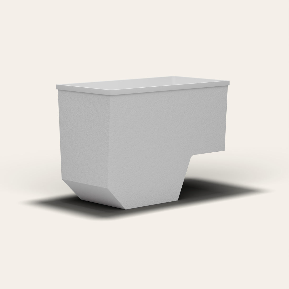 Omnitub 1350 x 700 seated soaking tub lowcorner