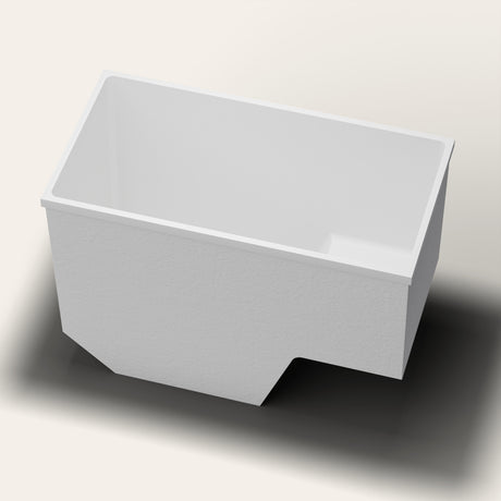 Omnitub 1350 x 700 seated soaking tub rimdetail