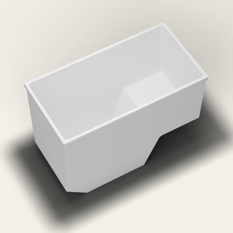 Omnitub 1350 x 700 seated soaking tub tipped