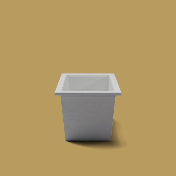1350 x 750 Deep Soaking Tub – 600mm Depth – Rectangular – Omnitub — end elevation