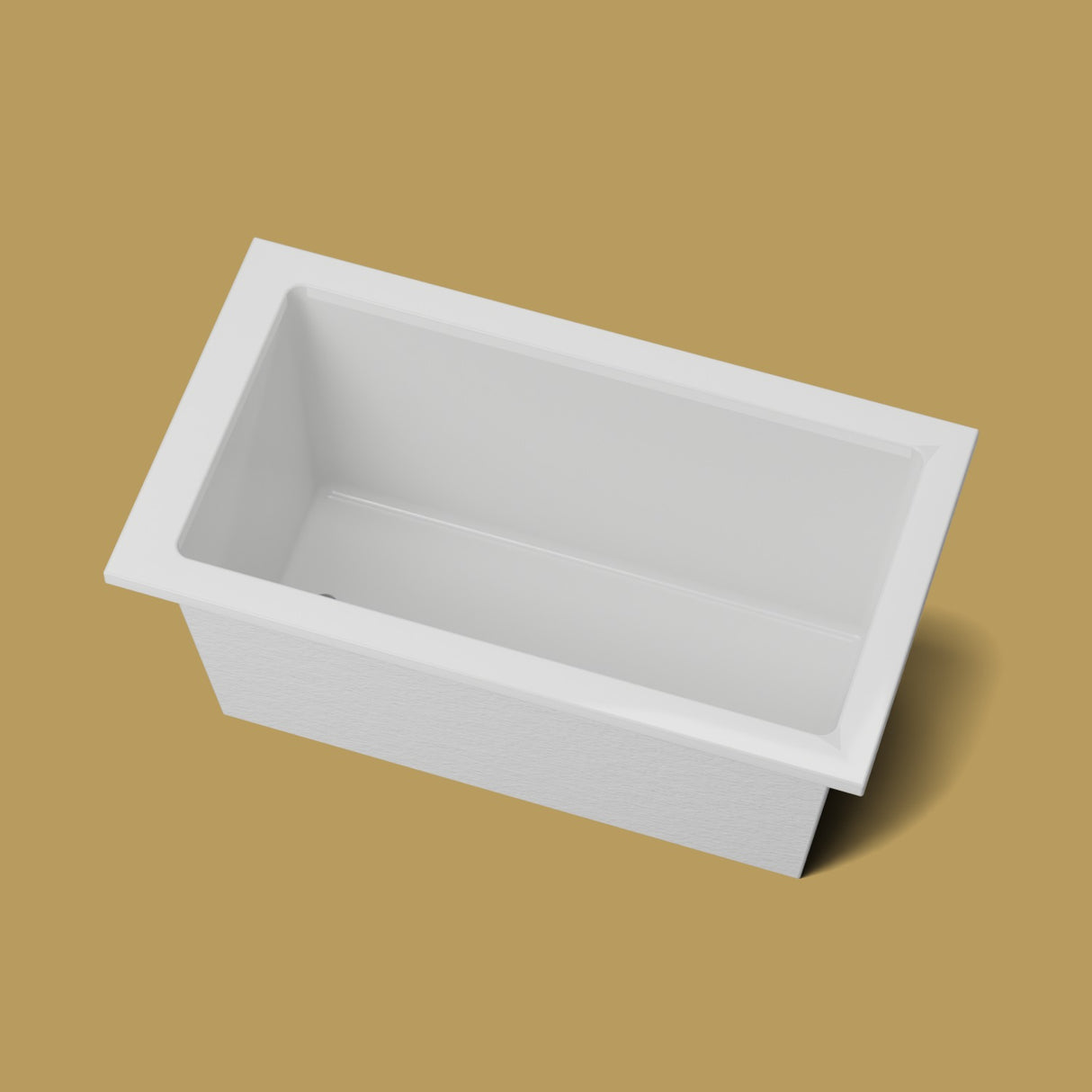 1350 x 750 Deep Soaking Tub – 600mm Depth – Rectangular – Omnitub — looking in [render:lookin:nofeet] [bg:brass]