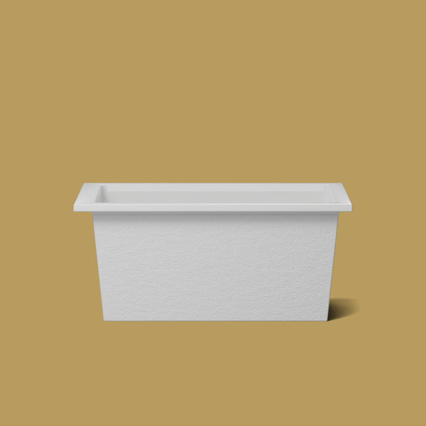 1350 x 750 Deep Soaking Tub – 600mm Depth – Rectangular – Omnitub — side elevation