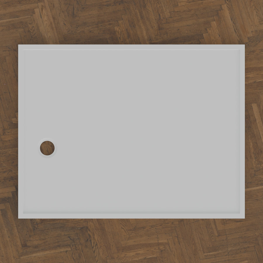 1400 × 1075 Rectangular Shower Tray – 45mm Slim Non-Slip — bird's-eye · Omnitub bird's-eye hero