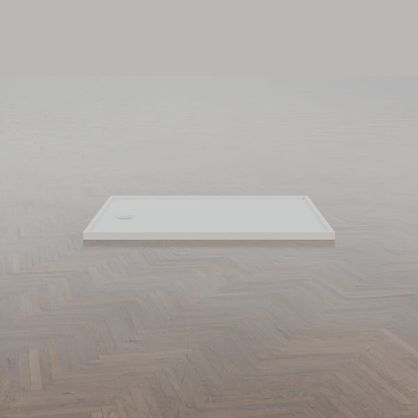 1400 × 1075 Rectangular Shower Tray – 45mm Slim Non-Slip — side profile · Omnitub gallery side