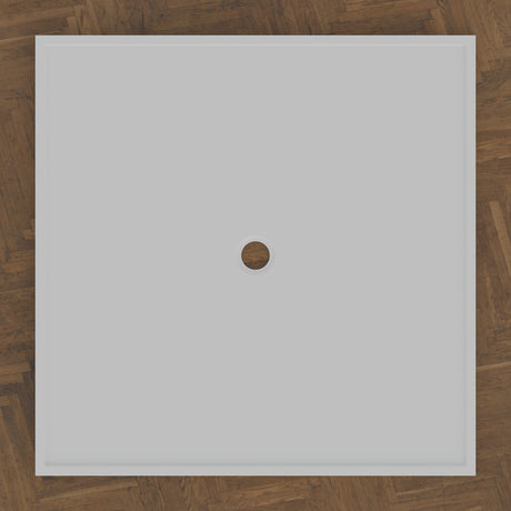 1400 × 1400 Square Shower Tray – 45mm Slim Non-Slip — bird's-eye · Omnitub bird's-eye hero