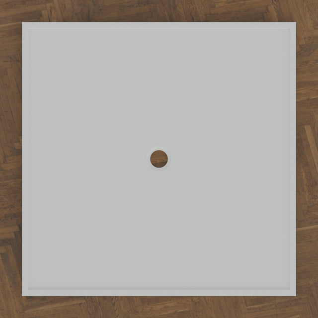 1400 × 1400 Square Shower Tray – 45mm Slim Non-Slip — bird's-eye · Omnitub bird's-eye hero