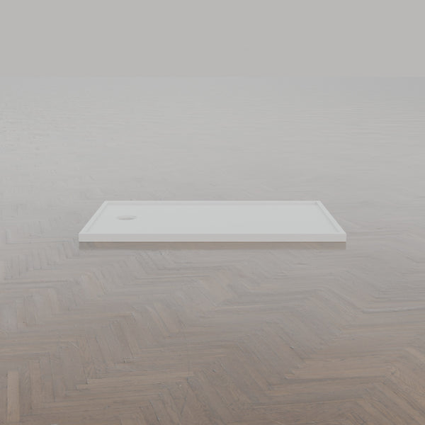 1400 × 900 Rectangular Shower Tray – 45mm Slim Non-Slip — side profile · Omnitub gallery side