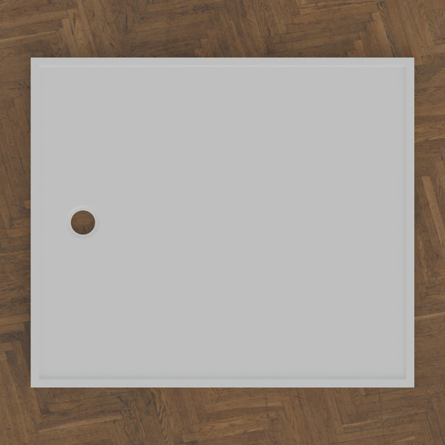 1430 × 1230 Rectangular Shower Tray – 45mm Slim Non-Slip — bird's-eye · Omnitub bird's-eye hero