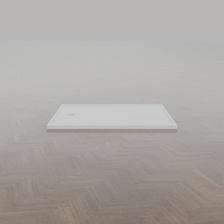 1430 × 1230 Rectangular Shower Tray – 45mm Slim Non-Slip — side profile · Omnitub gallery side