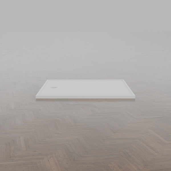 1430 × 1230 Rectangular Shower Tray – 45mm Slim Non-Slip — side profile · Omnitub gallery side