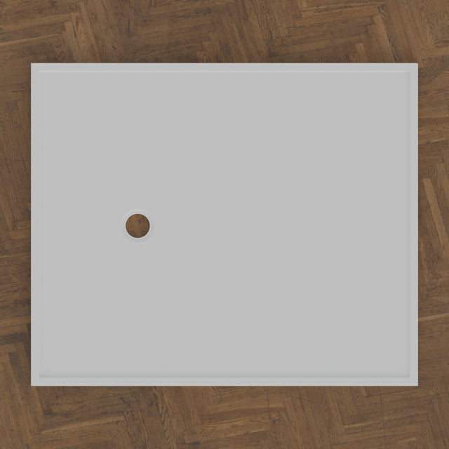 1450 × 1210 Rectangular Shower Tray – 45mm Slim Non-Slip — bird's-eye · Omnitub bird's-eye hero