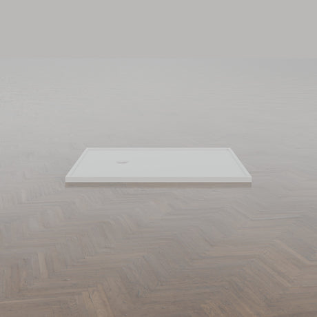 1450 × 1210 Rectangular Shower Tray – 45mm Slim Non-Slip — side profile · Omnitub gallery side