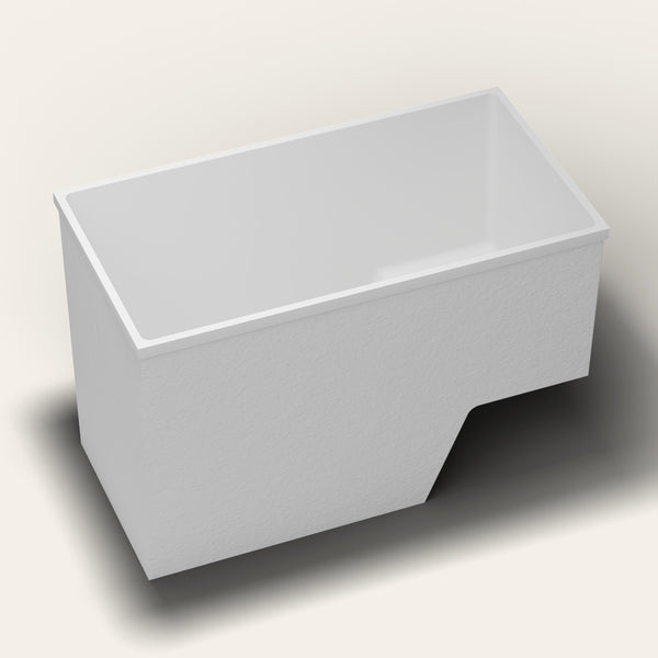 Omnitub 1495 x 800 seated soaking tub heroL