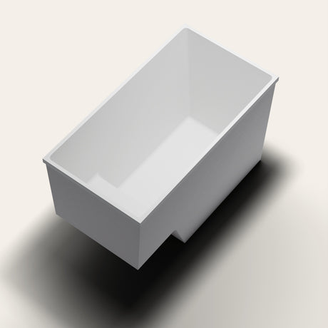 Omnitub 1495 x 800 seated soaking tub in corner
