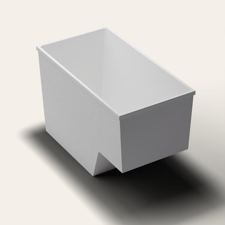 Omnitub 1495 x 800 seated soaking tub quarter