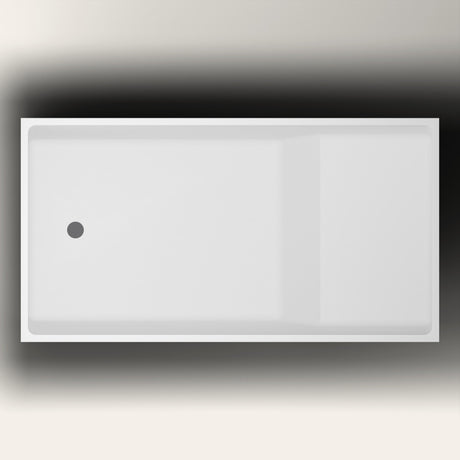 Omnitub 1495 x 800 seated soaking tub topdown