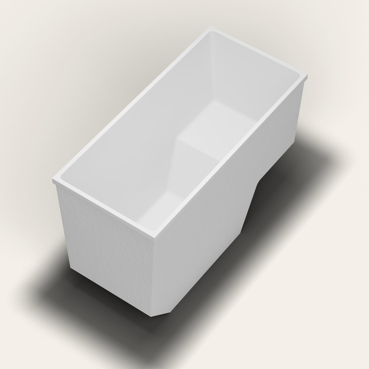 Omnitub 1500 x 700 seated soaking tub in foot
