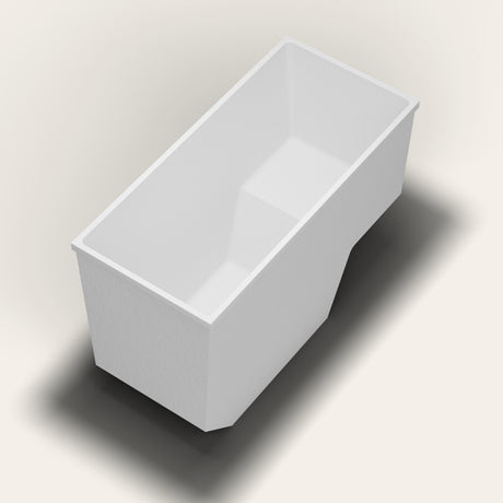 Omnitub 1500 x 700 seated soaking tub in foot