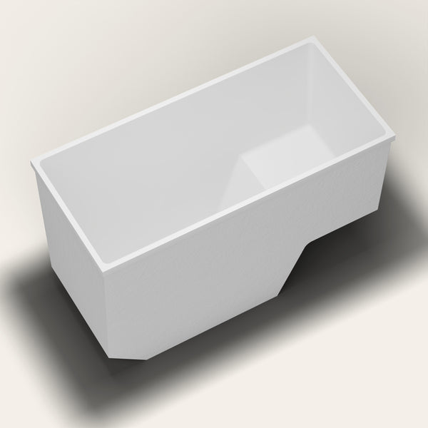 Omnitub 1500 x 700 seated soaking tub tipped