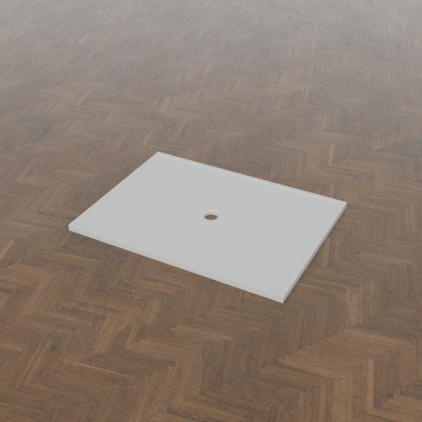 1500 × 1100 Rectangular Shower Tray – 45mm Slim Non-Slip — three-quarter view · Omnitub gallery 34
