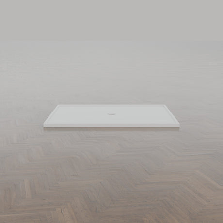 1500 × 1100 Rectangular Shower Tray – 45mm Slim Non-Slip — side profile · Omnitub gallery side