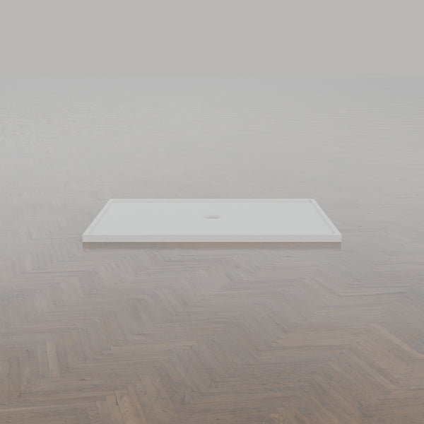 1500 × 1100 Rectangular Shower Tray – 45mm Slim Non-Slip — side profile · Omnitub gallery side