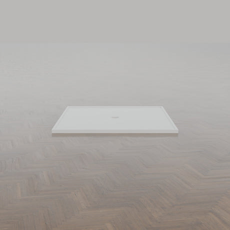1500 × 1500 Square Shower Tray – 45mm Slim Non-Slip — side profile · Omnitub gallery side