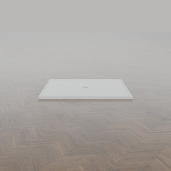 1500 × 1500 Square Shower Tray – 45mm Slim Non-Slip — side profile · Omnitub gallery side