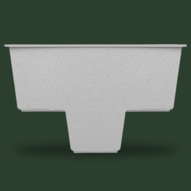 1500 x 700 Two Person Deep Seated Whirlpool Bath by Omnitub — whirlpool range, forest green