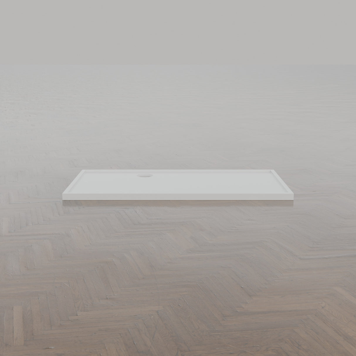 1500 × 800 Rectangular Shower Tray – 45mm Slim Non-Slip — side profile · Omnitub gallery side