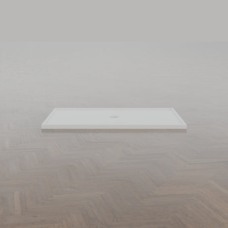 1500 × 900 Rectangular Shower Tray – 45mm Slim Non-Slip — side profile · Omnitub gallery side