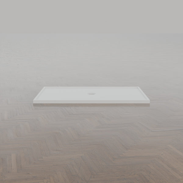 1500 × 900 Rectangular Shower Tray – 45mm Slim Non-Slip — side profile · Omnitub gallery side