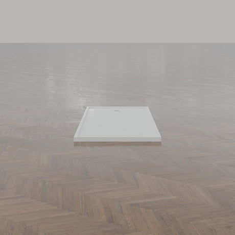 1550 × 800 Rectangular Shower Tray – 45mm Slim Non-Slip — end view · Omnitub gallery end