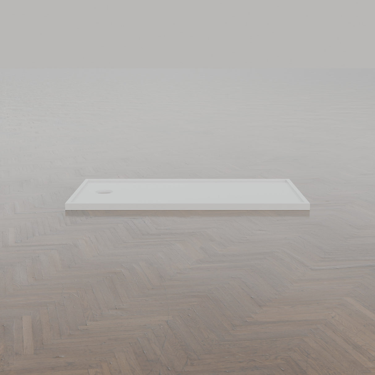 1550 × 800 Rectangular Shower Tray – 45mm Slim Non-Slip — side profile · Omnitub gallery side