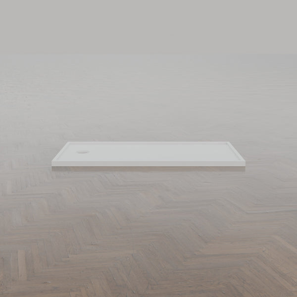 1550 × 800 Rectangular Shower Tray – 45mm Slim Non-Slip — side profile · Omnitub gallery side