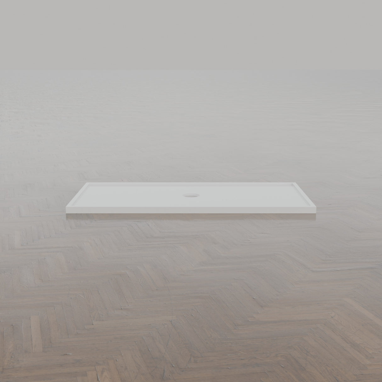 1600 × 800 Rectangular Shower Tray – 45mm Slim Non-Slip — side profile · Omnitub gallery side