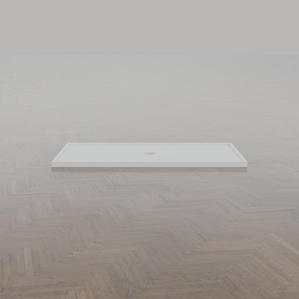 1600 × 800 Rectangular Shower Tray – 45mm Slim Non-Slip — side profile · Omnitub gallery side