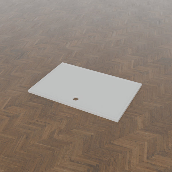 1650 × 1100 Rectangular Shower Tray – 45mm Slim Non-Slip — three-quarter view · Omnitub gallery 34