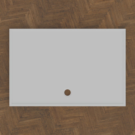 1650 × 1100 Rectangular Shower Tray – 45mm Slim Non-Slip — bird's-eye · Omnitub bird's-eye hero