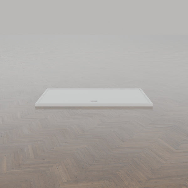 1650 × 1100 Rectangular Shower Tray – 45mm Slim Non-Slip — side profile · Omnitub gallery side