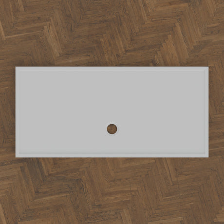 1700 × 800 Rectangular Shower Tray – 45mm Slim Non-Slip — bird's-eye · Omnitub bird's-eye hero