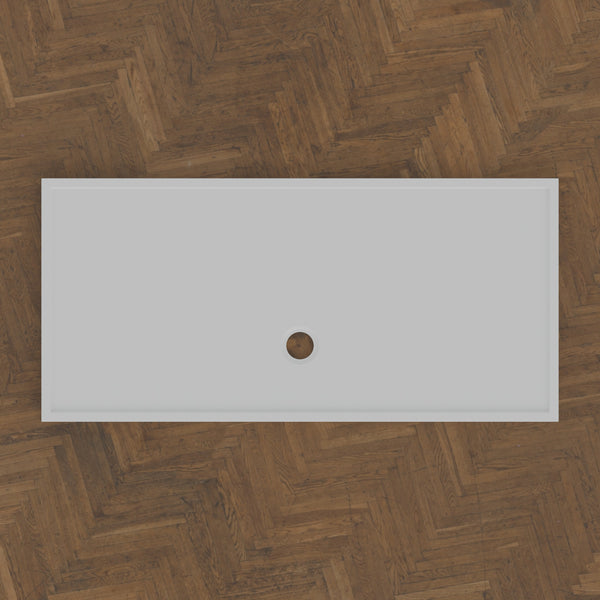 1700 × 800 Rectangular Shower Tray – 45mm Slim Non-Slip — bird's-eye · Omnitub bird's-eye hero